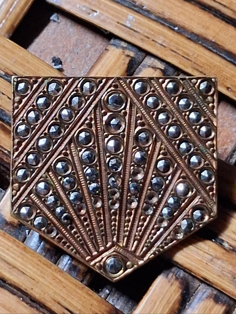 Vintage Art Deco Marcasite Brooch Pin